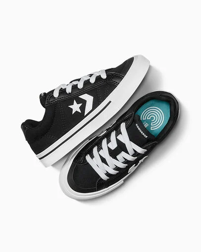 Converse Sport Casual Easy-On Black/White/Black, Angled View