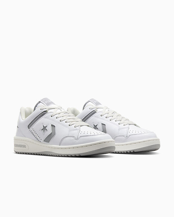 Converse Weapon Leather Blanc/Zone grise/Blanc vintage