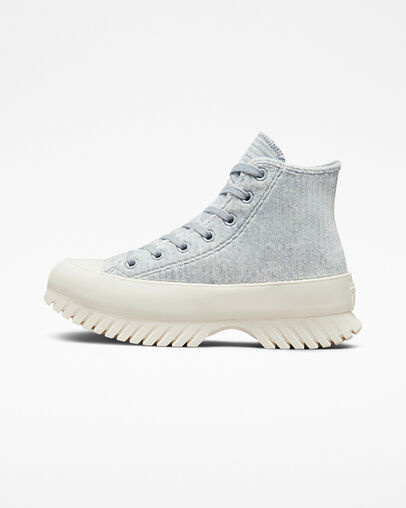 Chuck Taylor All Star Lugged 2.0 Velour Gravel/Egret/Egret, Inner Side View