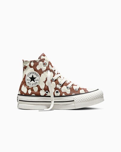 Chuck Taylor All Star Lift Platform Deer Unearthed/Vintage White/Egret, Outer Side View