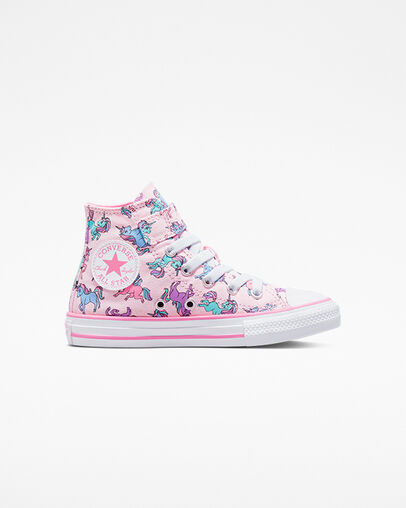 Chuck Taylor All Star Easy-On Unicorns Pink Foam/Pink/University Blue, Outer Side View