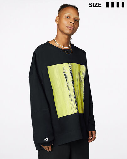 Gender Neutral Converse Shapes Bubble Crew Converse Black