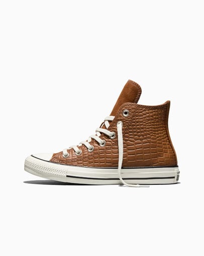 Chuck Taylor All Star Crocodile Warm Tan/Egret/Black, Inner Side View