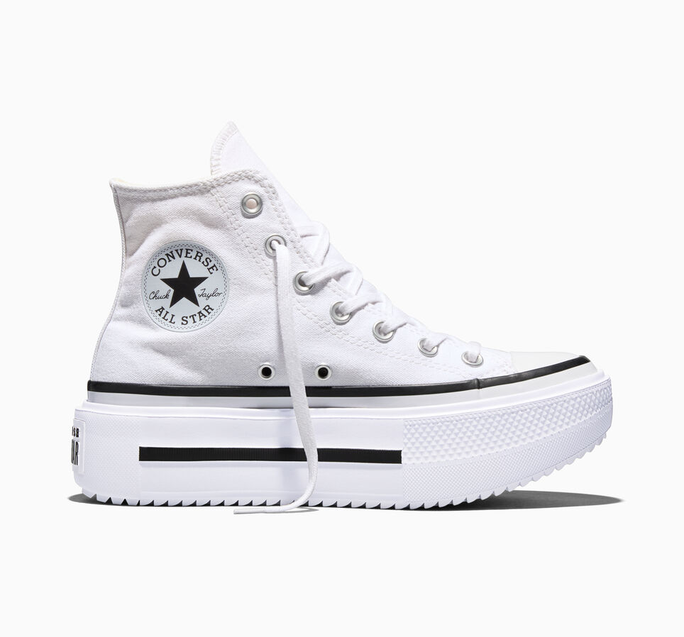 Chuck Taylor All Star Lift Double Stack Platform Canvas Blanc/Noir/Blanc