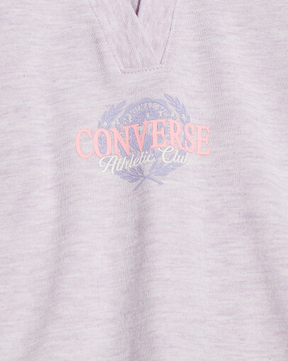 Raglan Knit Top Violet Heat Heather, Full Body View