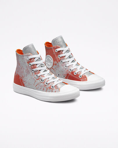 Hybrid Shine Chuck Taylor All Star Fire Pit/Himalayan Salt/White, Angled View