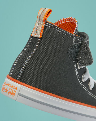 Converse Color Easy-On Chuck Taylor All Star Viento de tormenta/Naranja magma/Blanco, Detail Angle View