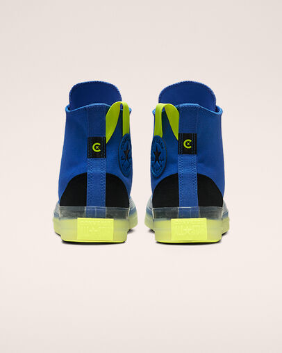 Chuck Taylor All Star CX Hybrid Game Game Royal/Lemon Venom/Black, Heel View