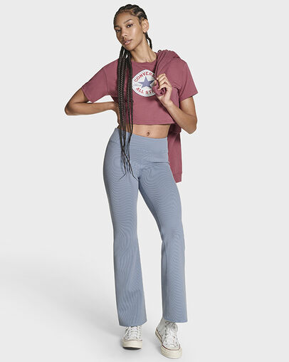 Chuck Taylor All Star Patch Cropped T-Shirt Royal Flushed