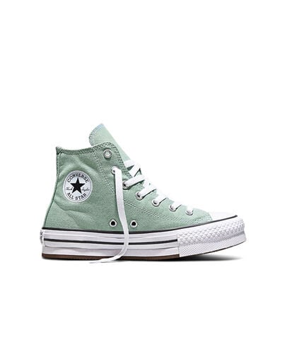 Chuck Taylor All Star EVA Lift Canvas Platform Thyme Again/White, Outer Side View