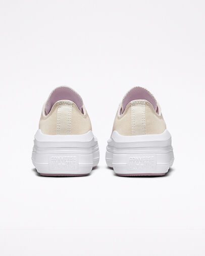 Chuck Taylor All Star Move Platform Ombre Egret/Pale Amethyst/White, Heel View