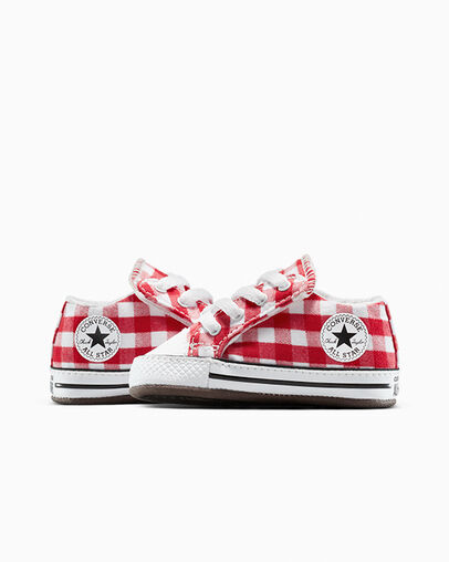 Chuck Taylor All Star Cribster Checkered Red/Vintage White/Black, Detail Angle View
