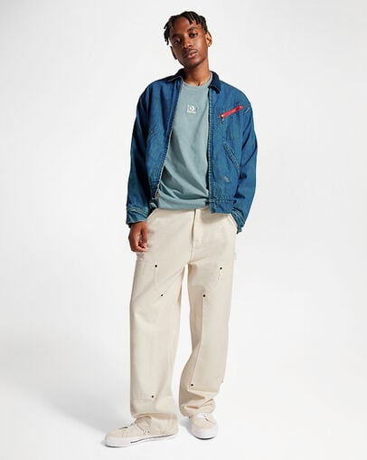 Star Chevron Skate T-Shirt Cocoon Blue, Back View