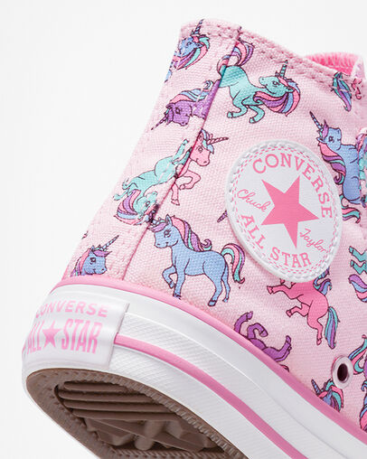 Chuck Taylor All Star Easy-On Unicorns Pink Foam/Pink/University Blue, Detail Angle View