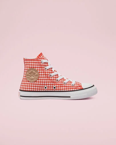 Chuck Taylor All Star Gingham Bright Poppy/White/Black, Outer Side View