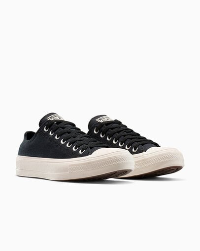 Chuck Taylor All Star Heavyweight Canvas Black/Black/Natural Ivory, Top and Side View