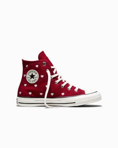 Chuck Taylor All Star Valentine's Day Days Ahead Red/Vintage White/New Found Bloom Pink, Outer Side View