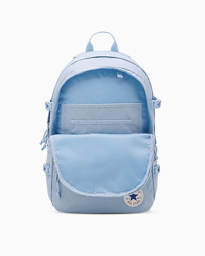 Straight Edge Backpack Blue It, Detail View