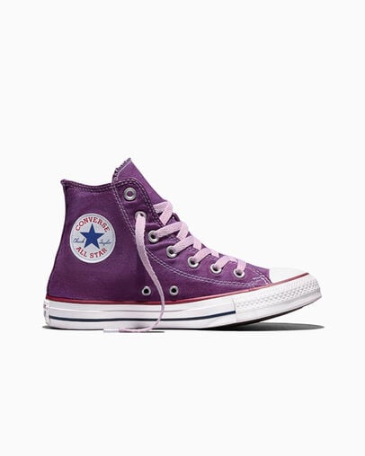 Chuck Taylor All Star Dip Dye Wide Width Dark Purple Dyed, Outer Side View