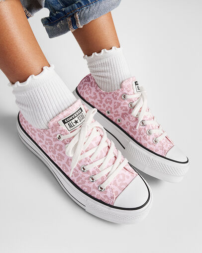 Converse Pink Leopard Converse Leopard Print High Top Chuck Taylor