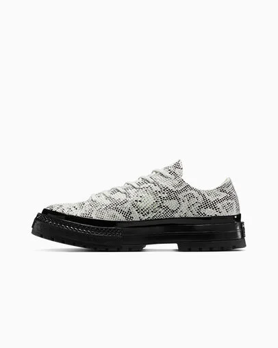 Chuck 70 National Suede Snake Print Barely Grey/Black/Barely Grey, Inner Side View