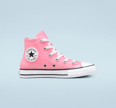 pale pink glitter converse