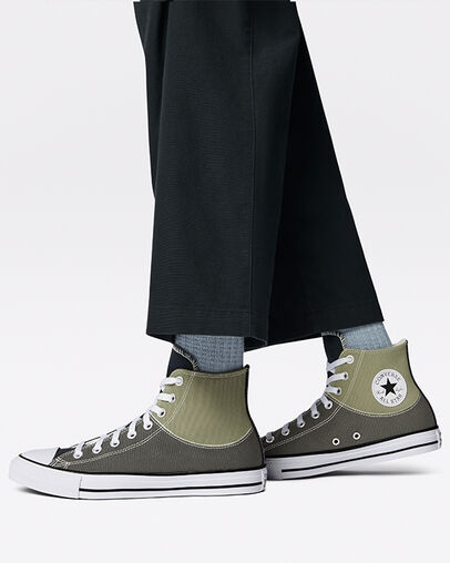 Chuck Taylor All Star Split Upper Hybrid Texture Light Field Surplus, On Foot Shot 1