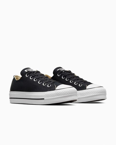 Chuck Taylor All Star Lift Platform Canvas Black/White, Top and Side View