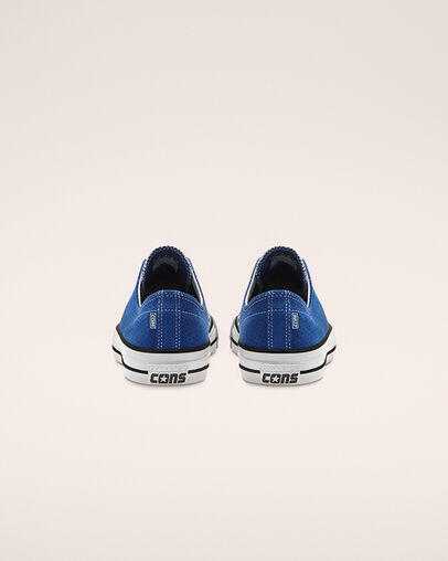 CONS CTAS Pro Perforated Suede Rush Blue/Black/White, Heel View