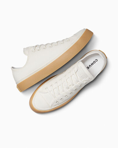 Chuck Taylor All Star Egret/Egret/Gum, Angled View