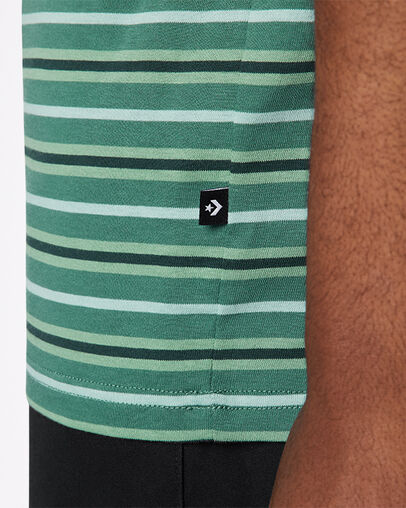 T-shirt &agrave; rayures tiss&eacute;-teint Pin sylvestre, Detail View