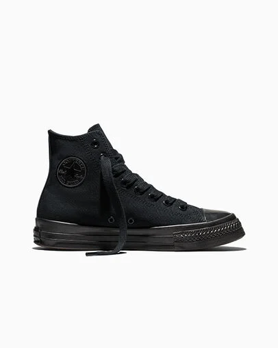 Chuck Taylor Throwback Black/Black/Black, Outer Side View