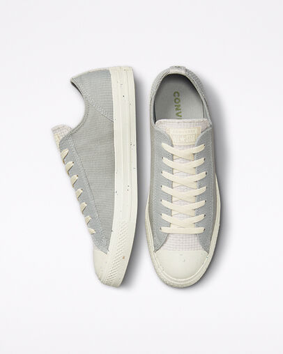 Chuck Taylor All Star Crafted Canvas Slate Sage/Desert Sand, Top and Side View