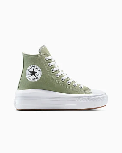 Chuck Taylor All Star Move Platform Light Field Surplus/White, Outer Side View