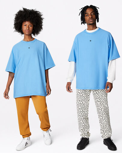 Camiseta Crossover University Blue, Full Body View