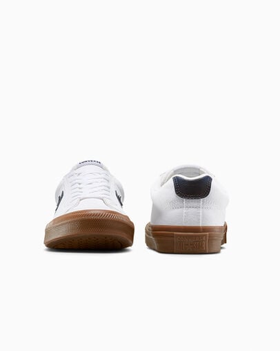 Sport Casual Weiß/Navy/Gum, Heel View