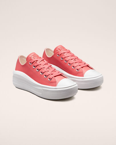 Chuck Taylor All Star Move Hybrid Shine Sel rose/Sel rose/Blanc, Angled View