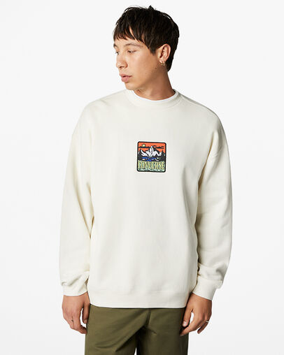 Sudadera estampada con cuello redondo Counter Climate Garza, Front View