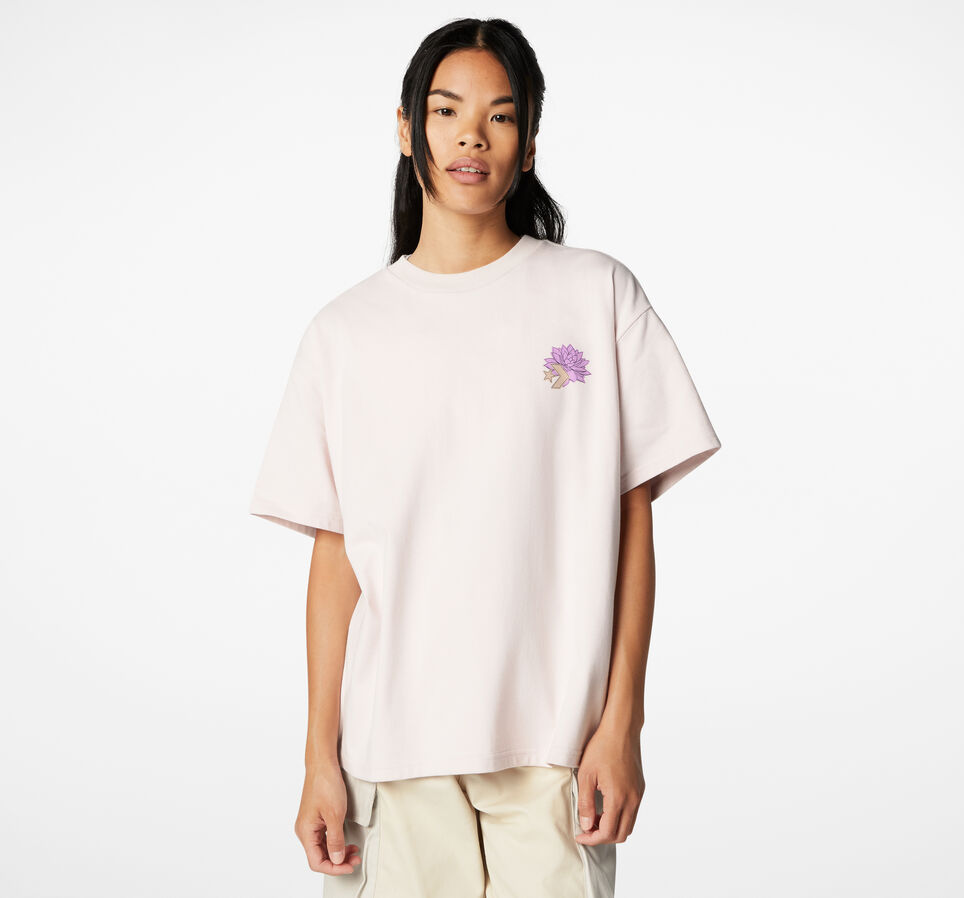 T-shirt Desert Rave Oversized Art Rose orge