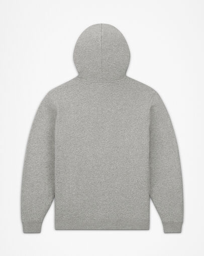 Converse Go-To Chuck Taylor Patch Standard Fit Fleece Hoodie Gris vintage chin&eacute;, Back View