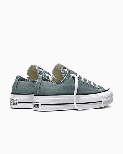 Chuck Taylor All Star Lift Platform Mineral Brew/White/Black, Heel View