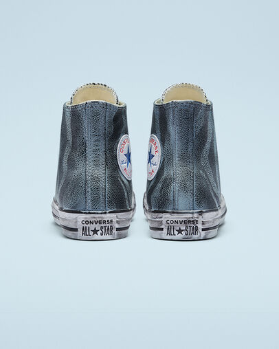 Chuck Taylor All Star Leather Perfect Is Not Perfect Black Zebra, Heel View