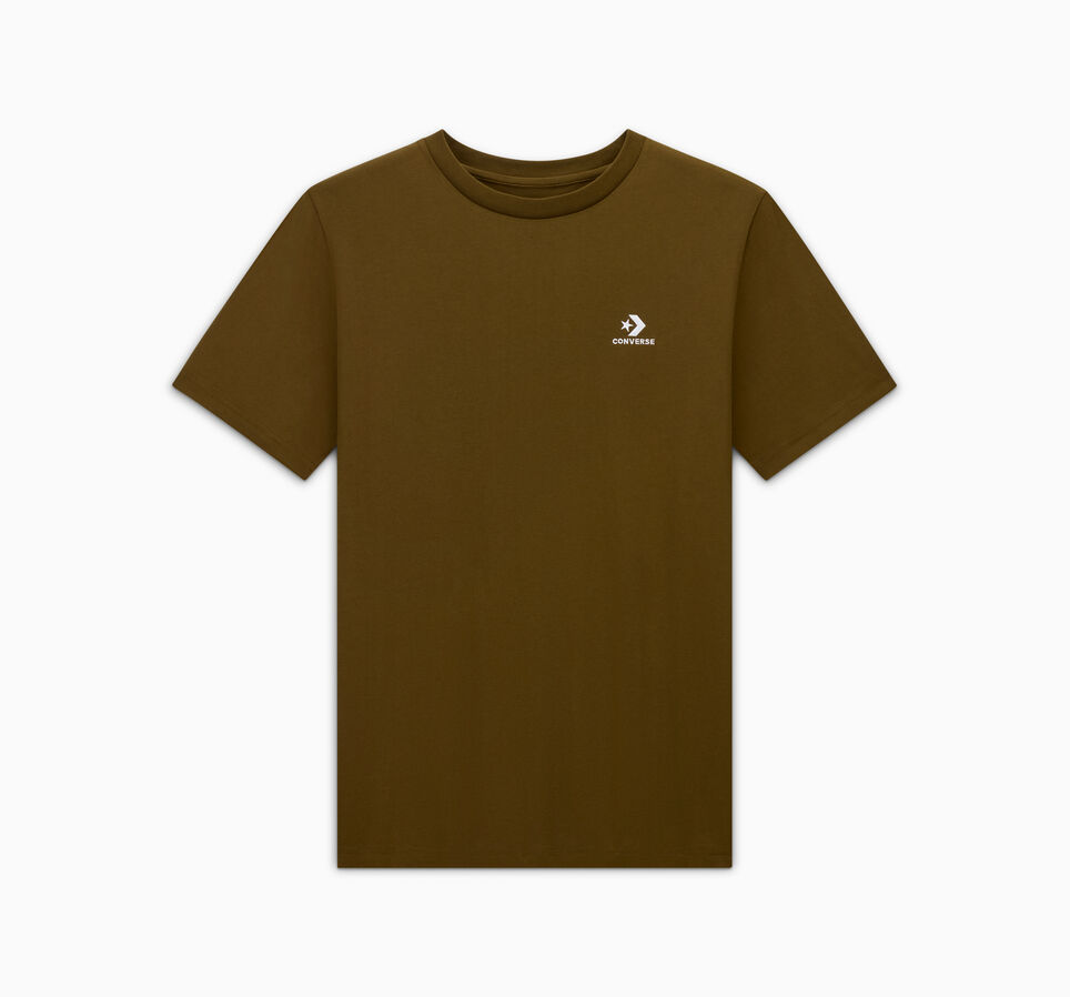 Converse Go-To Embroidered Star Chevron Standard-Fit T-Shirt Surplus Olive