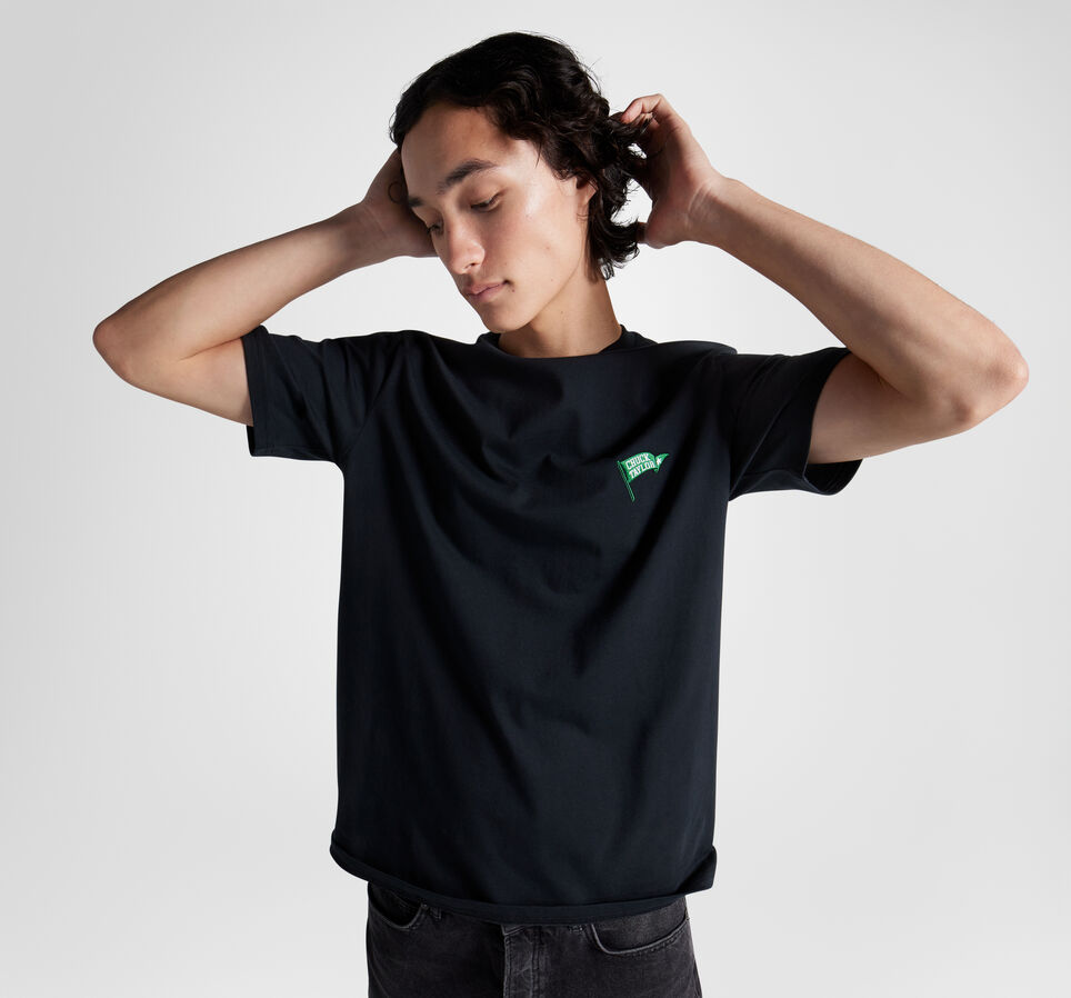 Retro Flag T-Shirt Noir Converse