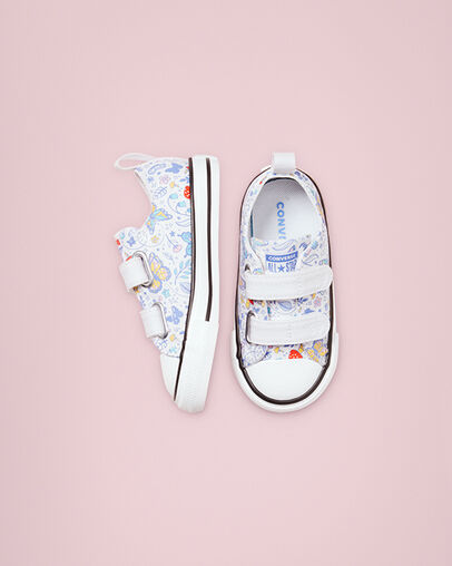 Chuck Taylor All Star Easy-On Butterfly White/Black/White, Top and Side View