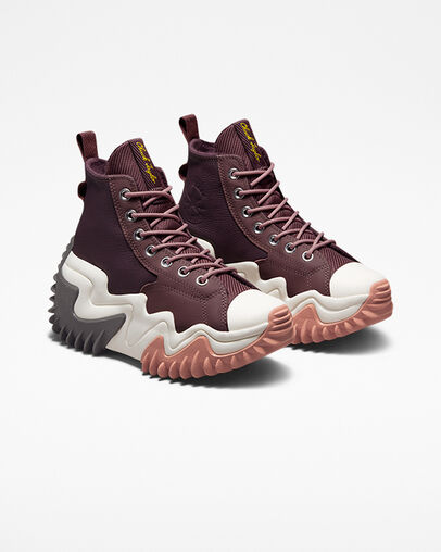 Run Star Motion CX Platform Counter Climate Black Cherry/Dark Wine/Egret, Angled View