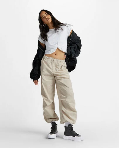 Converse Cruise Leather Black/Black/White, On Foot Shot 1