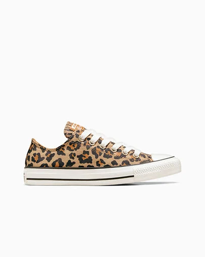 Chuck Taylor All Star Leopard Noir/&Eacute;cru/Brun chouette, Outer Side View