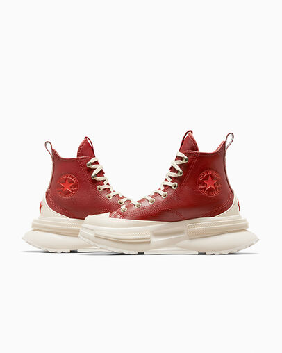 Run Star Legacy CX Platform Leather Rojo ritual/Marfil natural, Detail Angle View