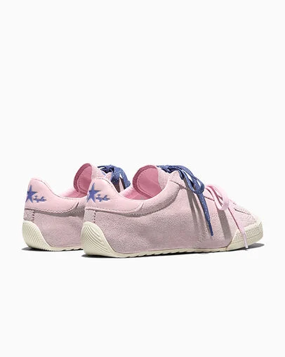 Chuck Taylor Lo New Found Bloom Pink/Indigo Storm/Egret, Heel View